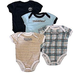 Timberland Bundle Logo Baby 4 Piece Bodysuit